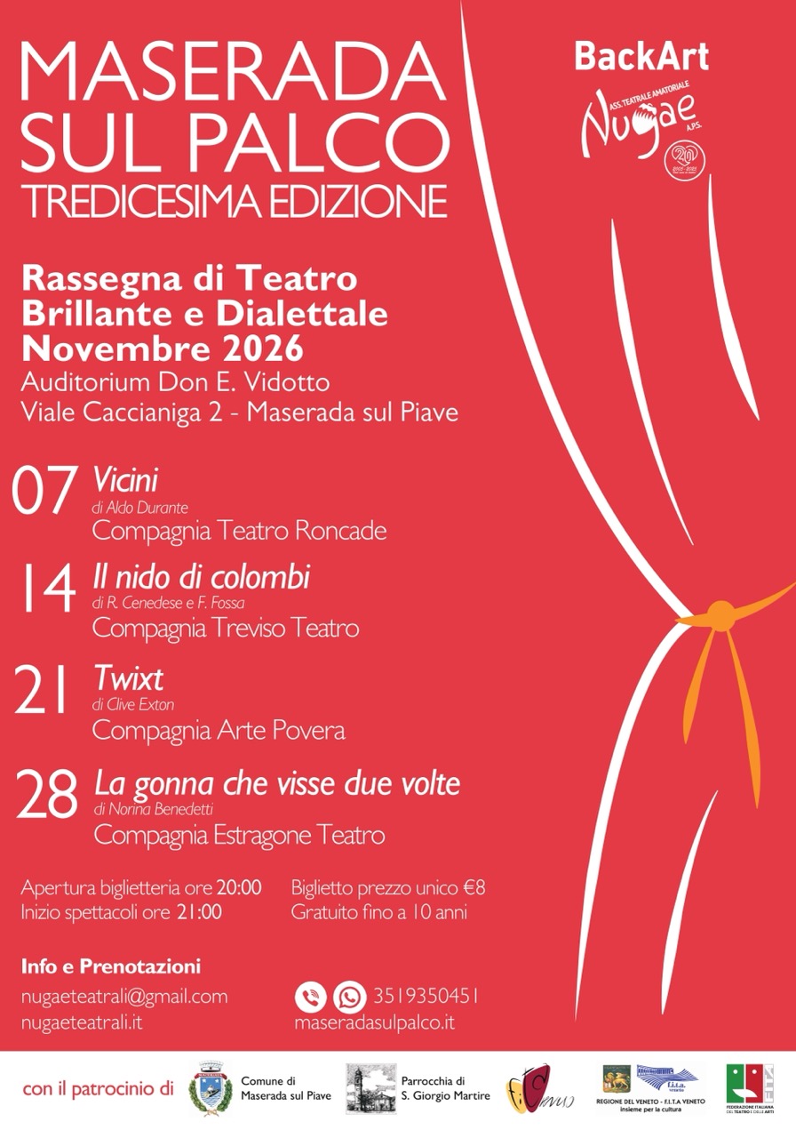 MASERADA DUL PALCO 13, NOVEMBRE 2026